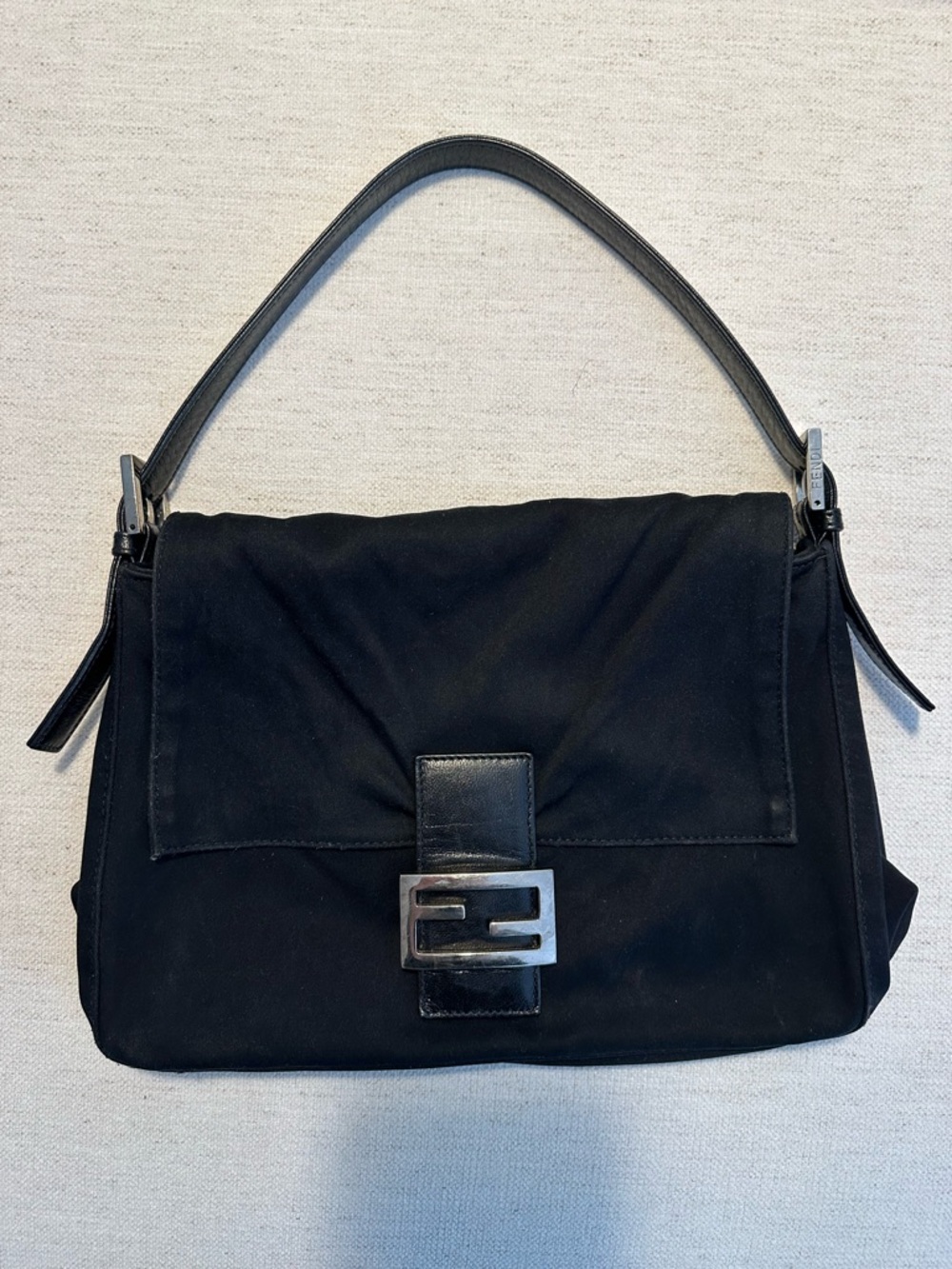 Fendi Mama Baguette Vintage Neoprene Black